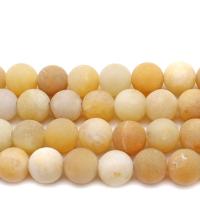Perles Aventurine jaune , Rond, DIY & normes différentes pour le choix & givré, Jaune, Vendu par brin