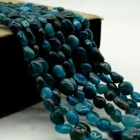 Apatite Beads, Apatites, irregular, polished, DIY, blue 