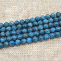Apatite Beads, Apatites, Round, polished, DIY blue 