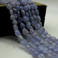 Natürliche violette Achat Perlen, Violetter Achat, Unregelmäßige, poliert, DIY, violett, 6-8mm, verkauft von Strang