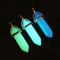 Luminated Necklace, Zinc Alloy, with Natural Stone & leather cord, fashion jewelry & Unisex 50cm 