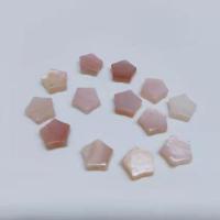 Natural Pink Shell Beads, polished, DIY 6mm 