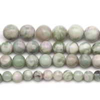 Lucky Stone Beads, Round, fashion jewelry & DIY green 