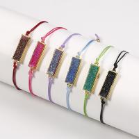 Resin Bracelets, Brass, with Resin & Stainless Steel, plated, Adjustable & fashion jewelry & for woman 