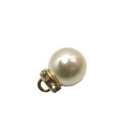 Plattiert Glas Rocailles, ABS-Kunststoff-Perlen, mit Zinklegierung, rund, DIY & verschiedene Größen vorhanden & mit Strass, keine, verkauft von PC