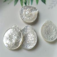 Natural Seashell Pendant, Pearl Shell, fashion jewelry & DIY, white 