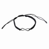 Laine cordon Bracelet, alliage de zinc, avec cordon de polyester, bijoux de mode & unisexe, plus de couleurs à choisir Vendu par PC