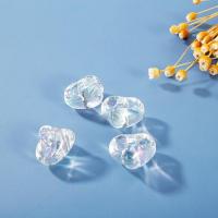 Perles acryliques transparentes, Acrylique, coeur, Placage de couleur AB, DIY Vendu par sac