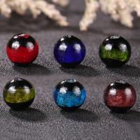 Two Tone Lampwork Beads, plated, fashion jewelry & DIY 12mm 