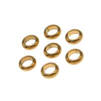 Stainless Steel Linking Ring, Donut, gold color plated 