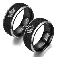 Anneaux Couple doigt, acier inoxydable, normes différentes pour le choix & styles différents pour le choix & pour le couple, 8mm, 2mm Vendu par PC
