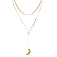 Fashion Multi Layer Necklace, Zinc Alloy, plated, fashion jewelry, gold 