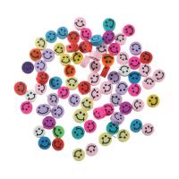 Perles bijoux Fimo , argile de polymère, Rond, vernis au four, DIY, multicolore, 10mm Vendu par sac