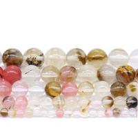 Wassermelone Perle, rund, poliert, DIY & verschiedene Größen vorhanden, farbenfroh, verkauft von Strang