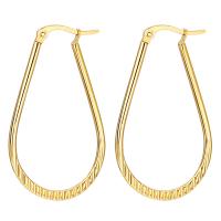 Stainless Steel Hoop Earring, plated, fashion jewelry & for woman 40mm 