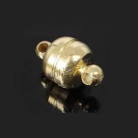 Brass Magnetic Clasp, Calabash, plated, magnetism about 3000 gauss & single-strand Approx 1.6mm 