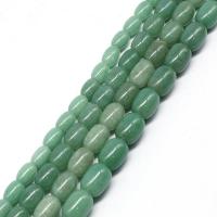 Green Aventurine Bead, Drum, polished, DIY green 