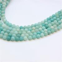 Perles amazonite, Rond, poli, DIY & normes différentes pour le choix, bleu turquoise, Vendu par brin