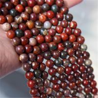 Regenbogen Jaspis Perle, rund, poliert, DIY & verschiedene Größen vorhanden, verkauft von Strang