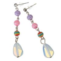 Lampwork Drop Earring, fashion jewelry & for woman, 56mm 