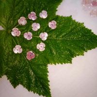 Natural Pink Shell Beads, polished, DIY 10mm 