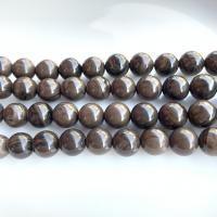 Grain Stone Beads, Round, polished, DIY coffee color 