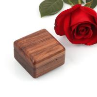 madera Caja del anillo, pulido, más colores para la opción, 60x60x45mm, Vendido por UD