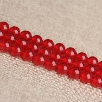 Perles de Cornaline, Rond, poli, DIY & normes différentes pour le choix, rouge, Vendu par brin