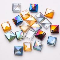 Rhombus Crystal Beads, plated, fashion jewelry & DIY 8mm 