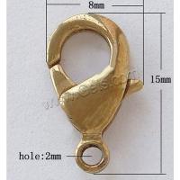 Brass Lobster Claw Clasp, plated Approx 2mm 
