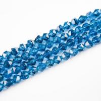 Perla De Cianita Natural, pulido, Bricolaje & facetas, azul, 8mm, Vendido por Sarta