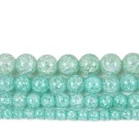 Round Crystal Beads, polished, DIY Mint Alabaster 