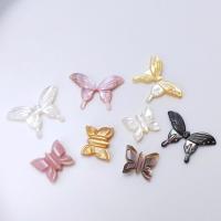 Shell Jewelry Cabochon, Pearl Shell, Butterfly, plated, fashion jewelry & DIY beige camouflage 