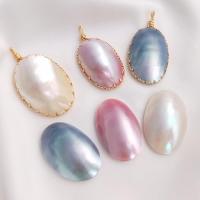 Shell Jewelry Cabochon, Pearl Shell, plated, fashion jewelry & DIY 