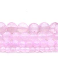 Pink Calcedony Beads, Round 