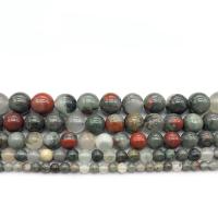 African Bloodstone Beads, Round 