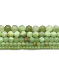 Green Calcedony Beads, Round 