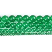 Green Calcedony Beads, plated, DIY green 