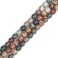 Picture Jasper Beads, plated, DIY multi-colored 