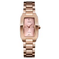 Women Wrist Watch, Zinc Alloy, with Stainless Steel, Japanese movement, plated, Life water resistant & for woman & with rhinestone 