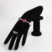 Velvet Bracelet Display, Resin, with Velveteen, Hand 