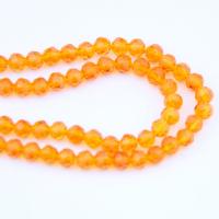 Round Crystal Beads, polished, DIY & faceted, Lt Topaz, 8mm 