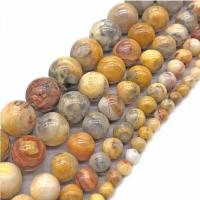 Natural Crazy Agate Beads, Round, DIY 