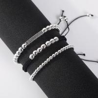 Hematite Bracelets, fashion jewelry & elastic & Unisex 105mm Approx 4.2 Inch 