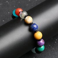 Gemstone Bracelets, Natural Stone, Round, polished 