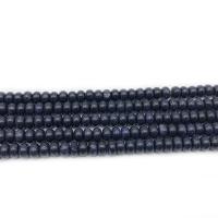 Blaue Goldstein Perlen, Blauer Sandstein, Abakus,Rechenbrett, poliert, DIY, blau, 4x6mm, verkauft von Strang