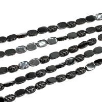 Magnetic Hematite Beads, Ellipse, polished Approx 16 Inch 