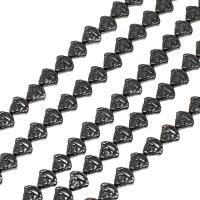 Magnetic Hematite Beads, Triangle, polished Approx 16 Inch 