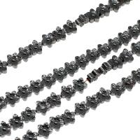 Magnetic Hematite Beads, Flower, polished Approx 16 Inch 