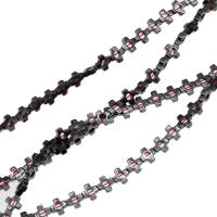 Magnetic Hematite Beads, Cross, polished Approx 16 Inch 